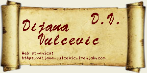 Dijana Vulčević vizit kartica